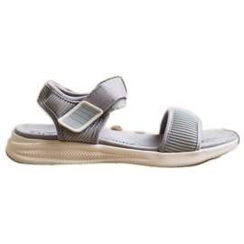 Evento Sandalias cómodas con velcro 20SD88-2022 gris