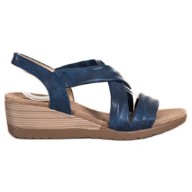 S. BARSKI Sandalias de cuña S.BARSKI azul S. BARSKI Sandalias de cuña S.BARSKI azul
