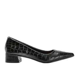 BM Zapatos de salón con motivo de piel de serpiente hallie negros