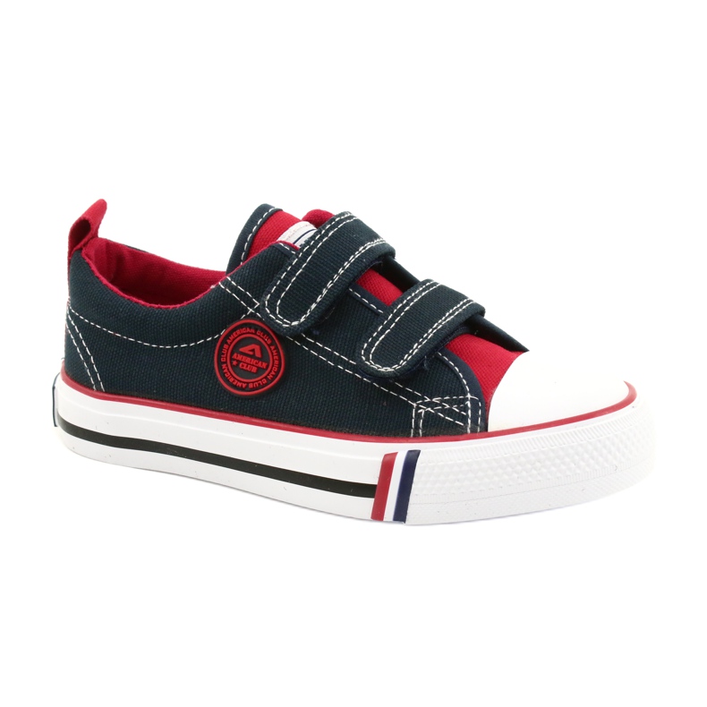 American Children's American Club LH62 Zapatos deportivos en azul marino rojo