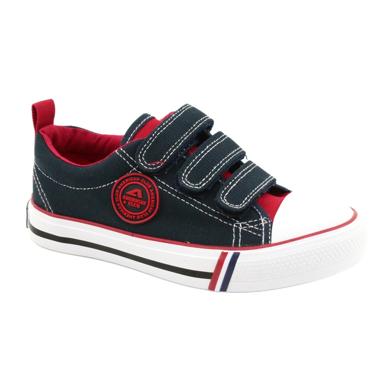 Zapatillas Infantiles Velcro American Club LH61 Azul Marino