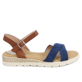 Sandalias mujer azul marino 1031-15 Azul marrón