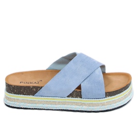 Pantuflas corcho azul LS016 Azul