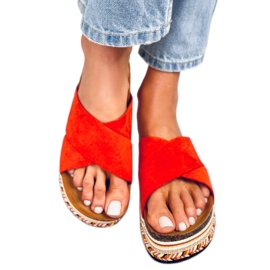Pantuflas de corcho naranja LS016 Naranja