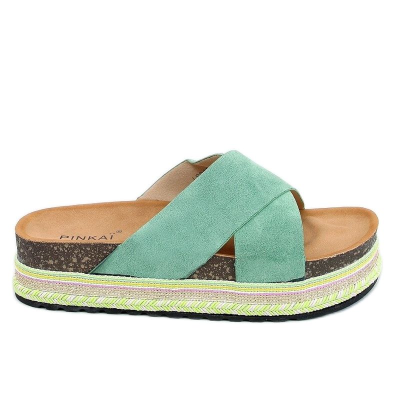 Pantuflas de corcho verde LS016 Verde Pantuflas de corcho verde LS016 Verde