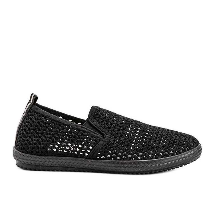 Zapatillas Mallory negras con calado negro