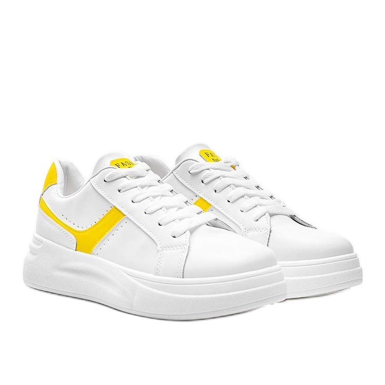 Zapatillas Brittany blancas gruesas blanco