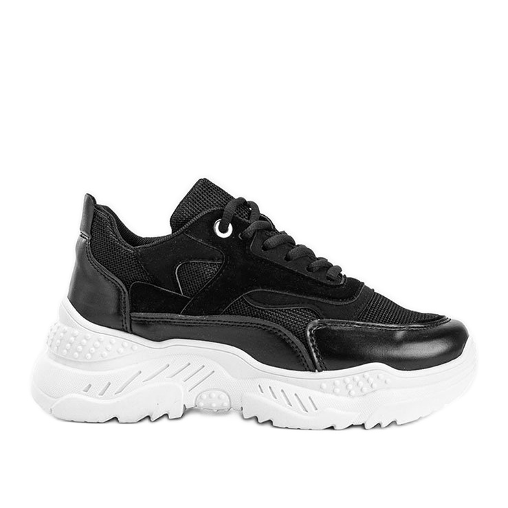 Zapatillas negras con suela gruesa Kail negro