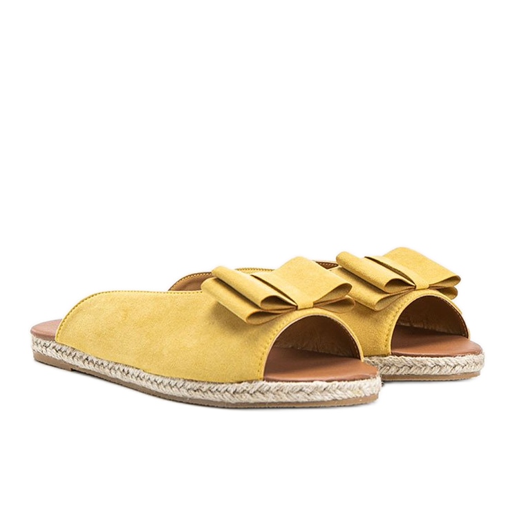 Zapatillas amarillas con lazo April amarillo Zapatillas amarillas con lazo April amarillo