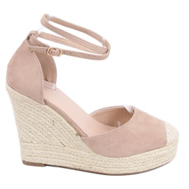 Alpargatas con cuña beige 3010 Beige