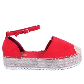 Alpargatas, sandalias rojo 2138 rojo