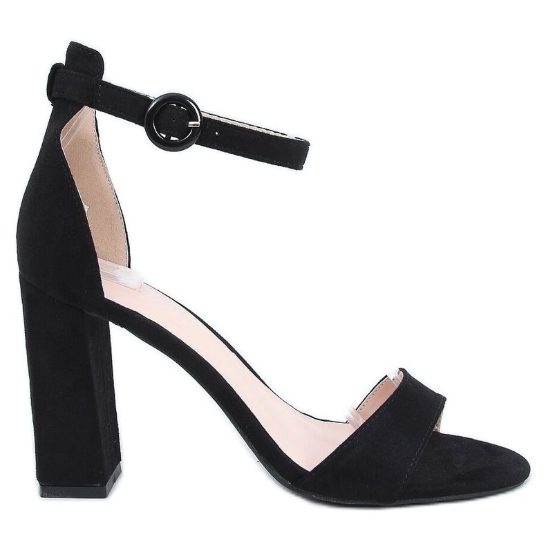 Sandalias de tacón negras A12-06 Black negro