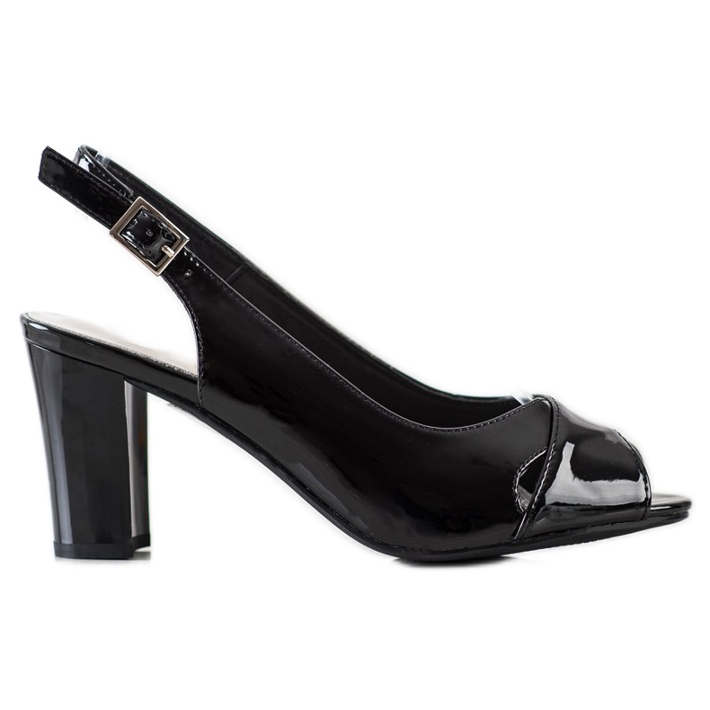 Sandalias Charol Sergio Leone negro