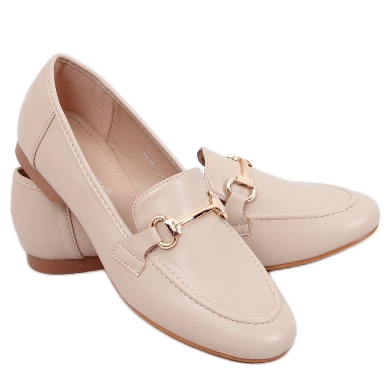 Mocasines de mujer beige T392 Beige