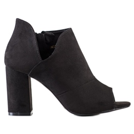 Botas VINCEZA Spring Open Toe negro