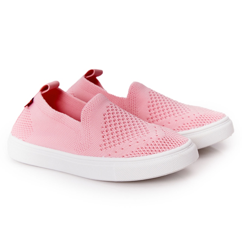 Zapatos deportivos rosas sin cordones Big Star HH374103 para niños rosado