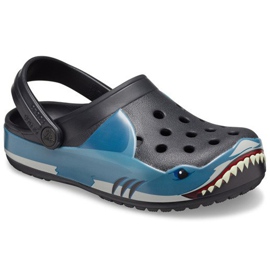 Crocs para niños Fun Lab Shark Band Clg K negro 206271001