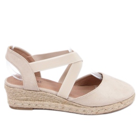 Alpargatas de cuña baja beige 9R65 Beige