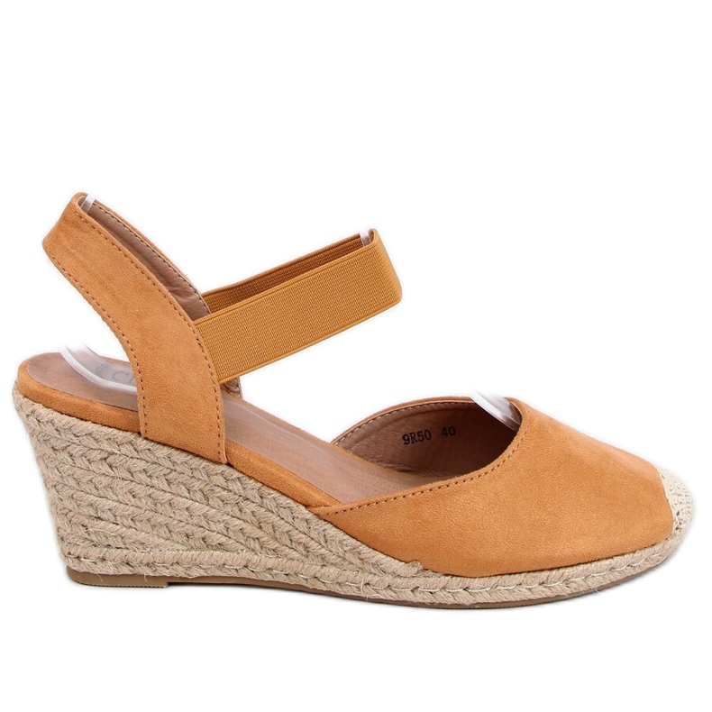 Alpargatas con cuña camel 9R50 Camel multicolor