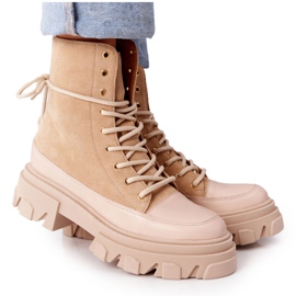 Botas de ante Workery Lewski Shoes 3007-0 Sand beige multicolor