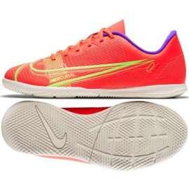 Calzado de fútbol Nike Mercurial Vapor 14 Club Ic Jr CV0826 600 multicolor naranjas y tintos
