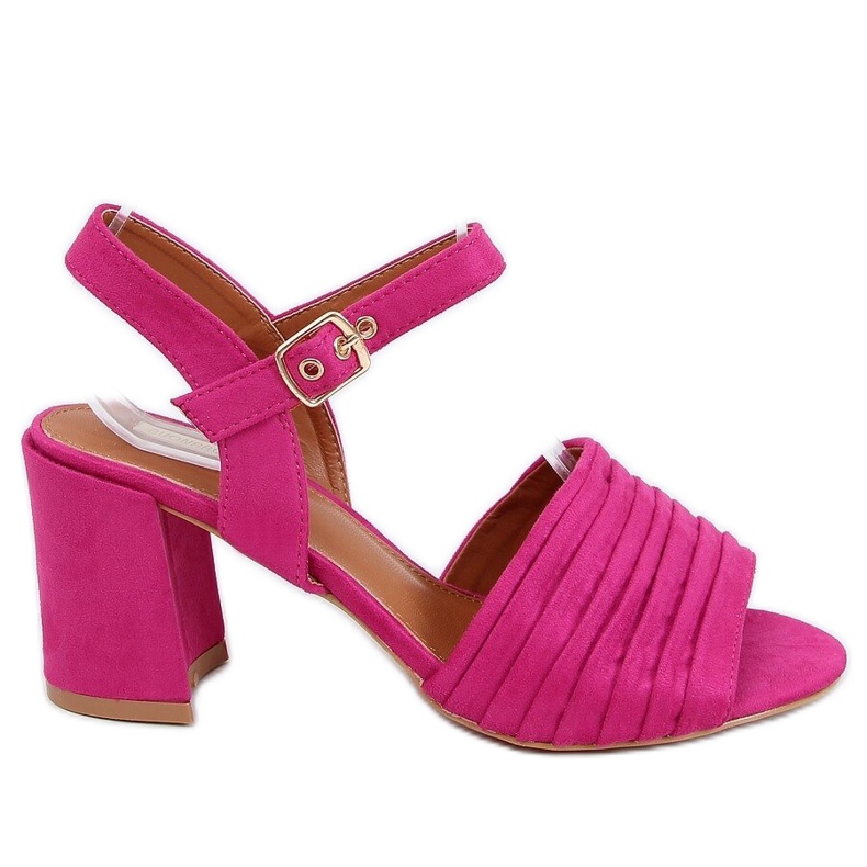 Sandalias tacón fucsia 1L-19267 Fucsia rosado Sandalias tacón fucsia 1L-19267 Fucsia rosado