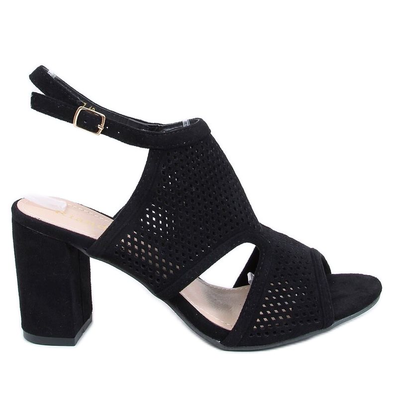 Sandalias de tacón negras F1877 Black negro Sandalias de tacón negras F1877 Black negro