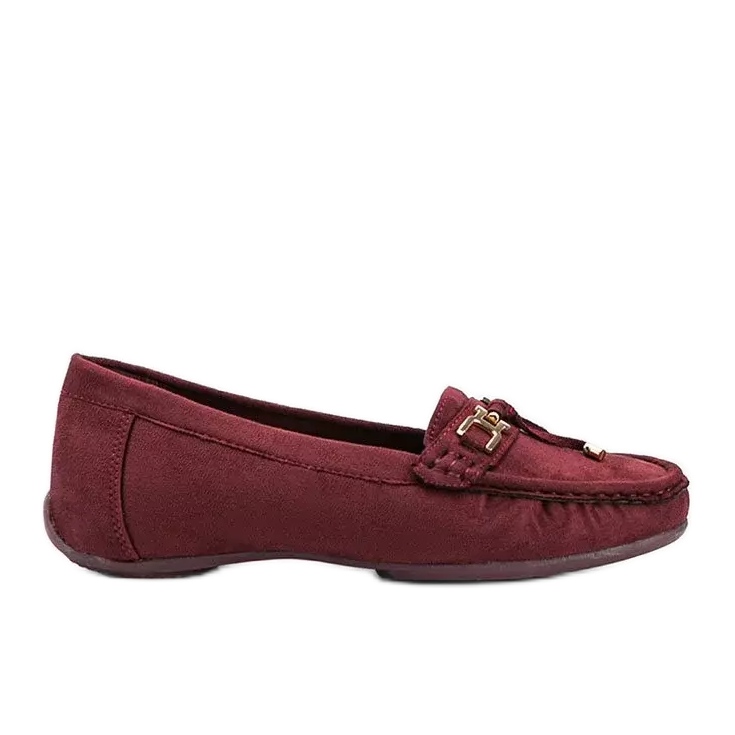 Mocasines Darren granate rojo