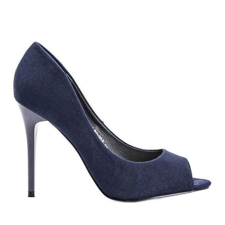 Salón azul marino con tacón de aguja Janessa