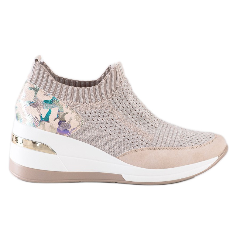 ARTIKER Zapatillas sin cordones con estampado Moro rosa multicolor