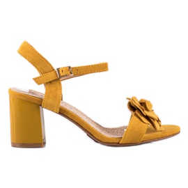 S. BARSKI Sandalias Con Flor S.BARSKI. amarillo S. BARSKI Sandalias Con Flor S.BARSKI. amarillo