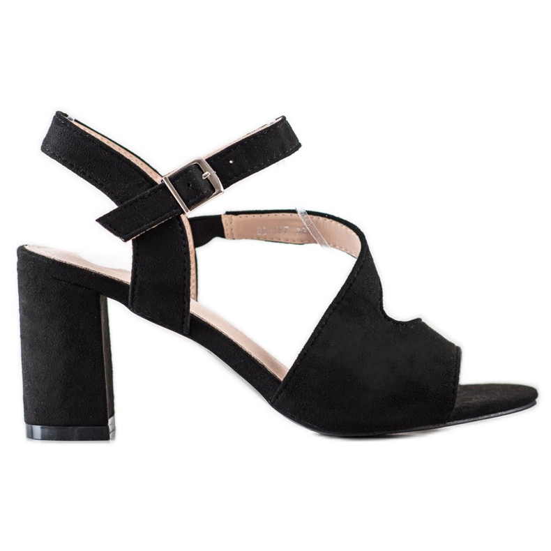 S. BARSKI Sandalias de tacón de moda de S.BARSKI negro