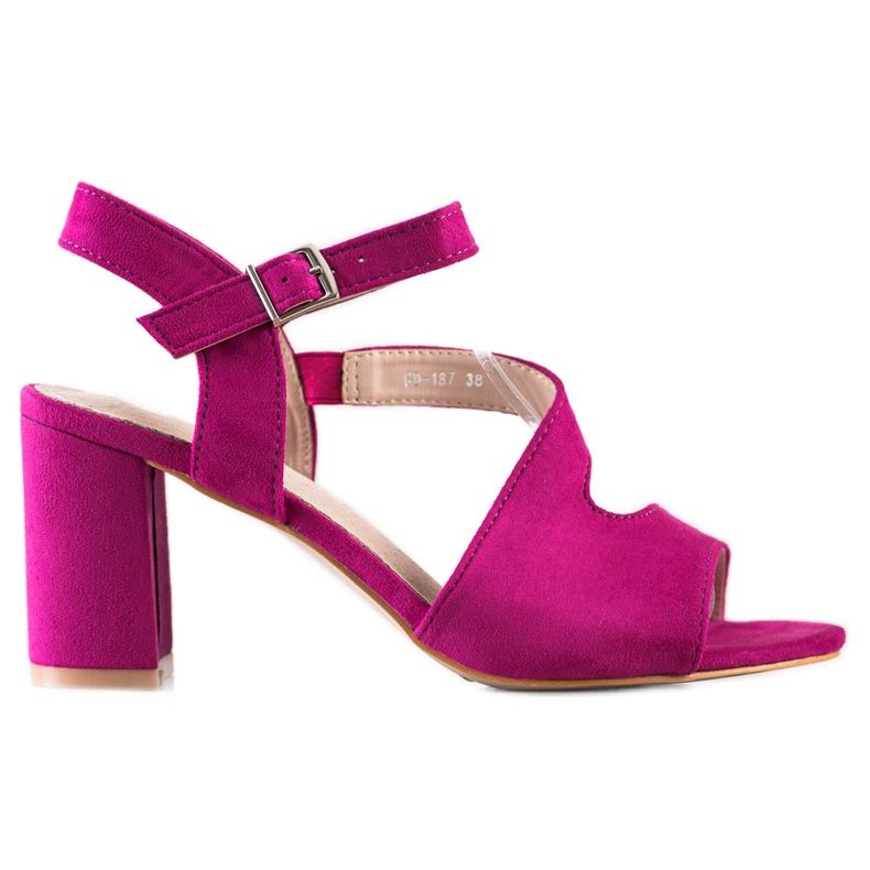 S. BARSKI Sandalias de tacón de moda de S.BARSKI rosado