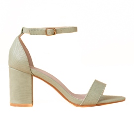 Goodin Sandalias de tacón Kalsic verde