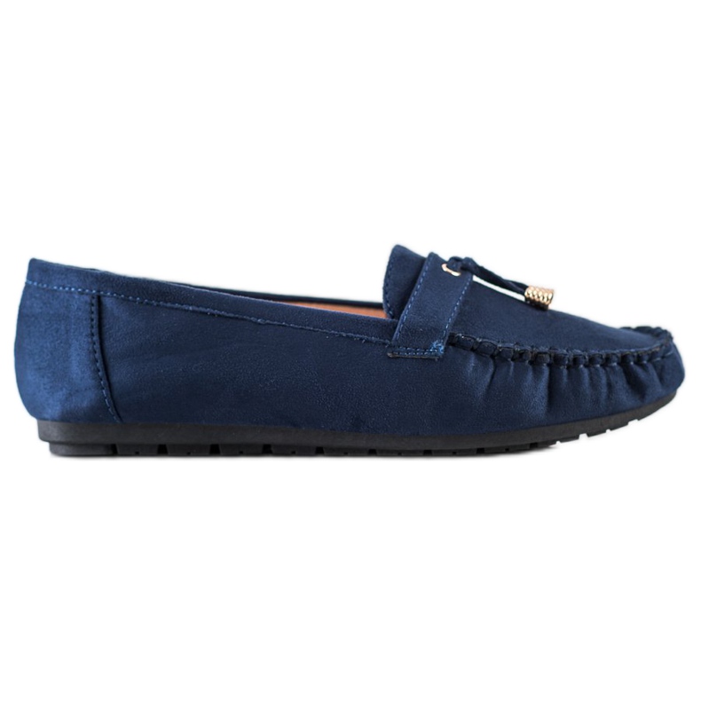 SHELOVET Mocasines casuales azul marino