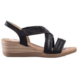 S. BARSKI Sandalias de cuña S.BARSKI negro