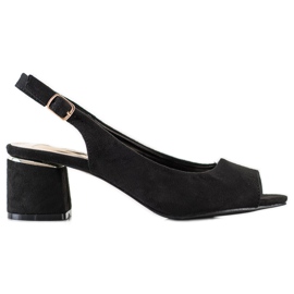 Goodin Sandalias casuales en un bar negro Goodin Sandalias casuales en un bar negro
