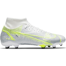Zapatos de fútbol Nike Mercurial Superfly 8 Academy FG / MG CV0843 107 plata