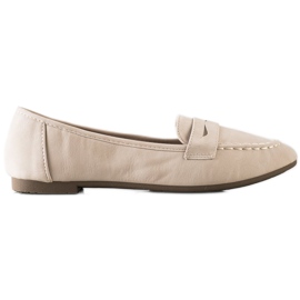Nio Nio Mocasines beige con cuero ecológico