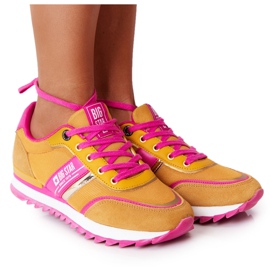 Zapatos Deportivos Mujer Memory Foam Big Star HH274273 Amarillo rosado