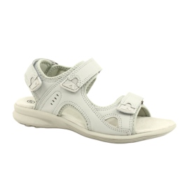 American Club Sandalias Deportivas Inserción de piel HL09 / 21 Gris claro