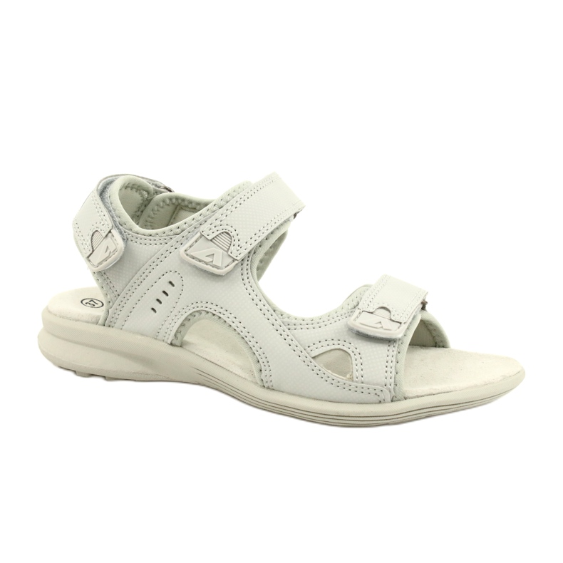 American Club Sandalias Deportivas Inserción de piel HL09 / 21 Gris claro
