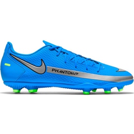 Zapatillas de fútbol Nike Phantom Gt Club FG / MG CK8459 400 azul azul