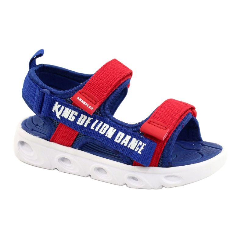 American Club Sandalias Blue Boys para Velcro American RL27/21 Inserto de espuma azul American Club Sandalias Blue Boys para Velcro American RL27/21 Inserto de espuma azul
