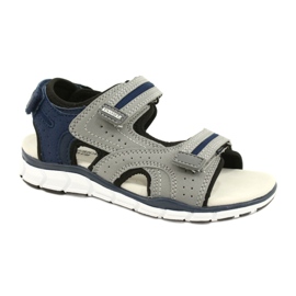 American Club Sports Sports Boys Inserto de cuero ES33/21 Gray gris