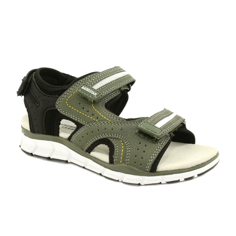 American Club Sports Sports Boys Inserto de cuero ES33/21 Caki verde