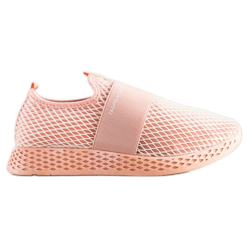 SHELOVET Zapatillas sin cordones con malla rosado SHELOVET Zapatillas sin cordones con malla rosado