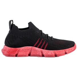 SHELOVET Zapatillas caladas en la plataforma negro