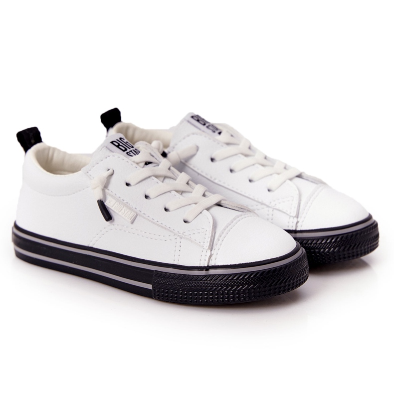 Zapatilla infantil de piel ecológica Big Star HH374037 Blanco