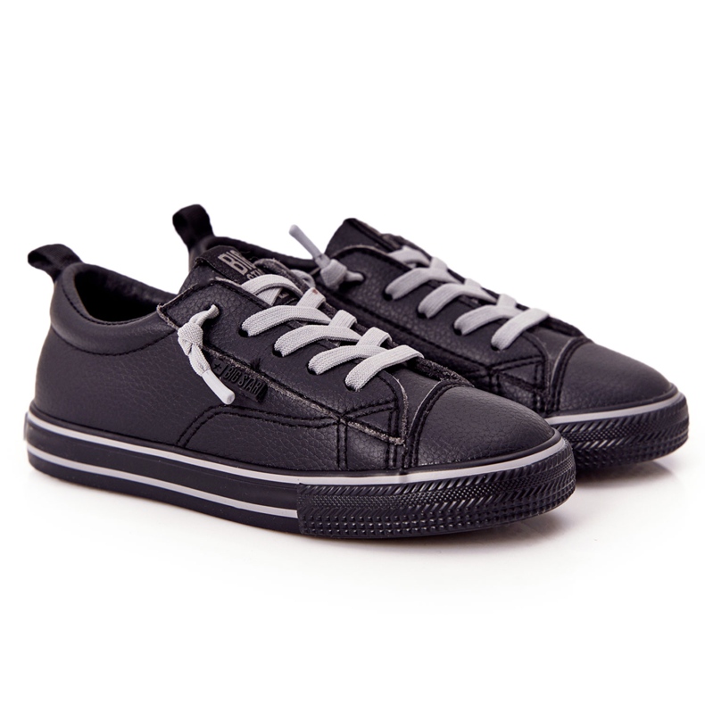 Zapatos deportivos negros Big Star HH374038 de piel ecológica para niños
